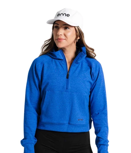 Cropped Hooded Pullover